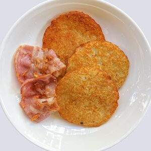 Драники с беконом