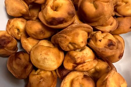 Бульварские пельмени жареные