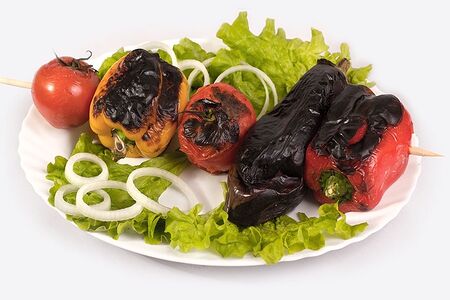 Овощи на углях