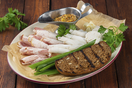 Строганина из сала