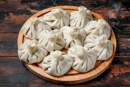 Хинкали со свининой и говядиной