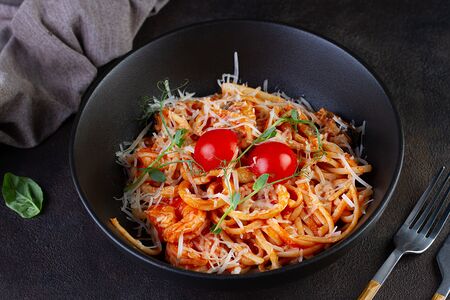 Лингвини с морепродуктами