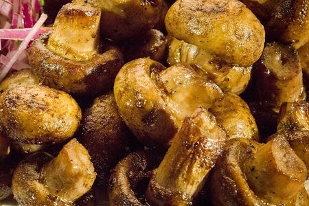 Грибы на мангале