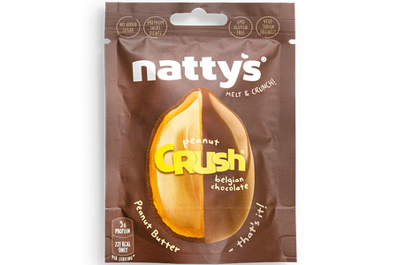 Драже Nattys c арахисом в арахисовой пасте и молочном шоколаде