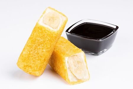 Ролл Жареный банан в шоколаде