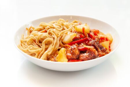 Свинина в кисло-сладком соусе