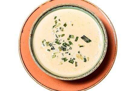 Сливочный суп с семгой