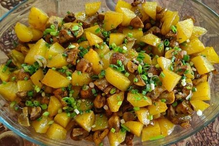 Картофель с грибами