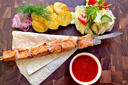 Ланч со свининой