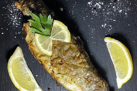 Шашлык из форели на мангале