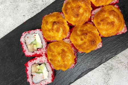 Запеченный с креветкой