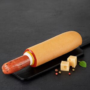 Французский хот-дог с охотничьей колбаской