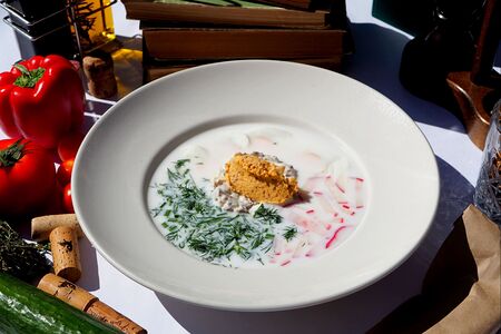 Окрошка на кефире