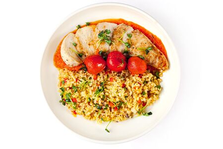 Куриное филе с булгуром