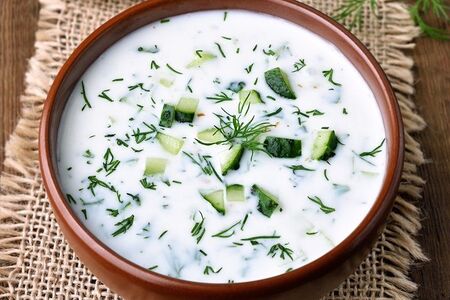 Окрошка на кефире