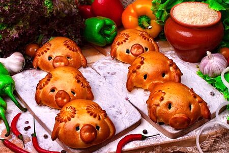 Пирожок Рис-говядина 