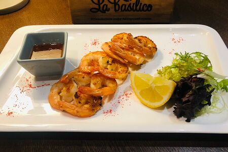 Жареные тигровые креветки