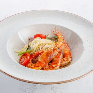 Спагетти с лангустинами