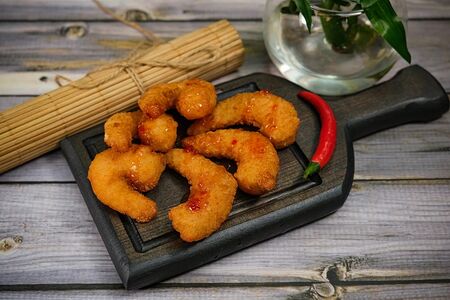 Креветки Панко с тайским перцем чили