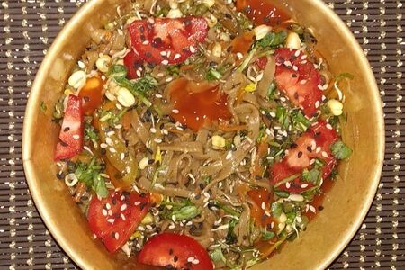 Wok лапша гречневая Соба с овощами