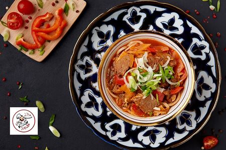 Суп Лагман с бульоном