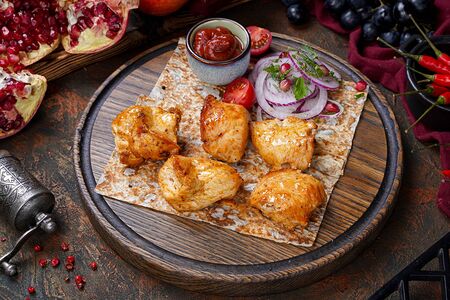 Шашлык из куриной мякоти