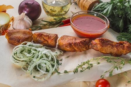 Шашлык из cвинoго карбоната