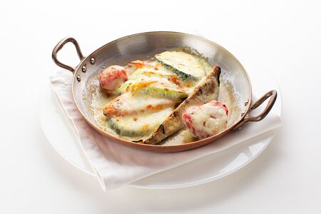 Копченые овощи, моцарелла