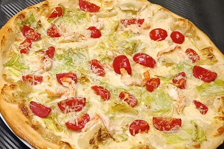 Пицца Цезарь с креветками