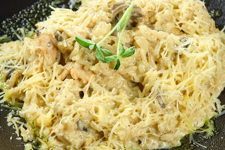 Ризотто с курицей и грибами