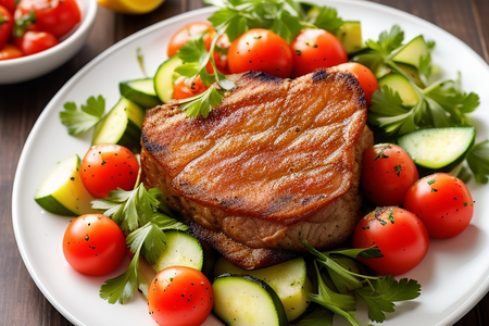 Язык на гриле