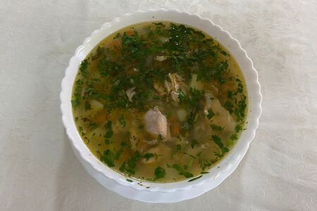 Суп рыбный из семги