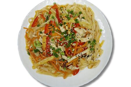 Рисовая лапша Фо с овощами