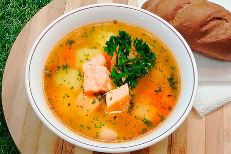 Уха с пшеном