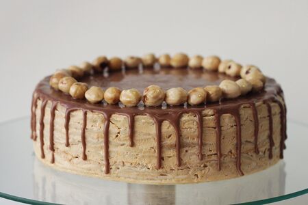 Шоколадный блинный торт