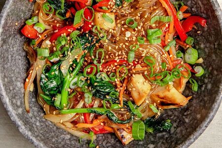 Фунчоза с курицей терияки