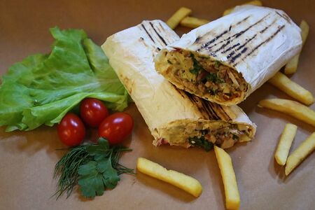 Шаурма с картошкой фри стандартная