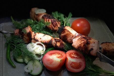 Шашлык из cвинoй шеи