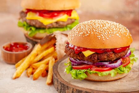 Бургер говяжий на мангале