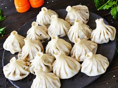 Хинкали с телятиной и свининой 