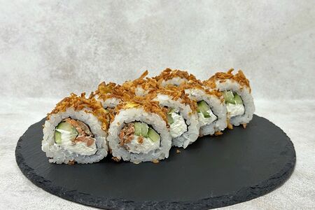 Кранч ролл с лососем терияки