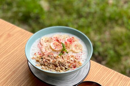 Каша рисовая на коровьем молоке