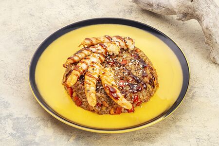 Тяхан с креветкой