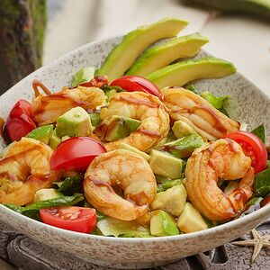 Ավոկադոյով ու մանրածովախեցգետնով