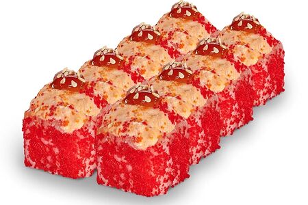 Запеченный ролл с лососем