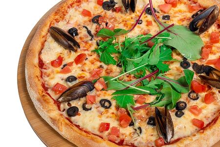 Мидии с лососем