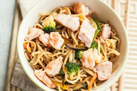 Вок Рамен с морепродуктами