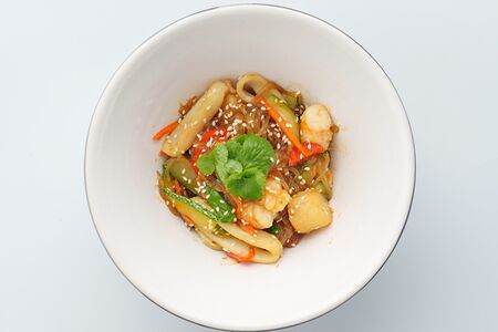 Чапче с морепродуктами