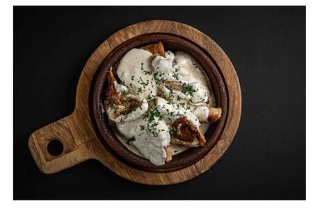 Цыпленок по-рачински на кеци