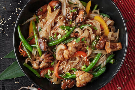 Стеклянная лапша с морепродуктами